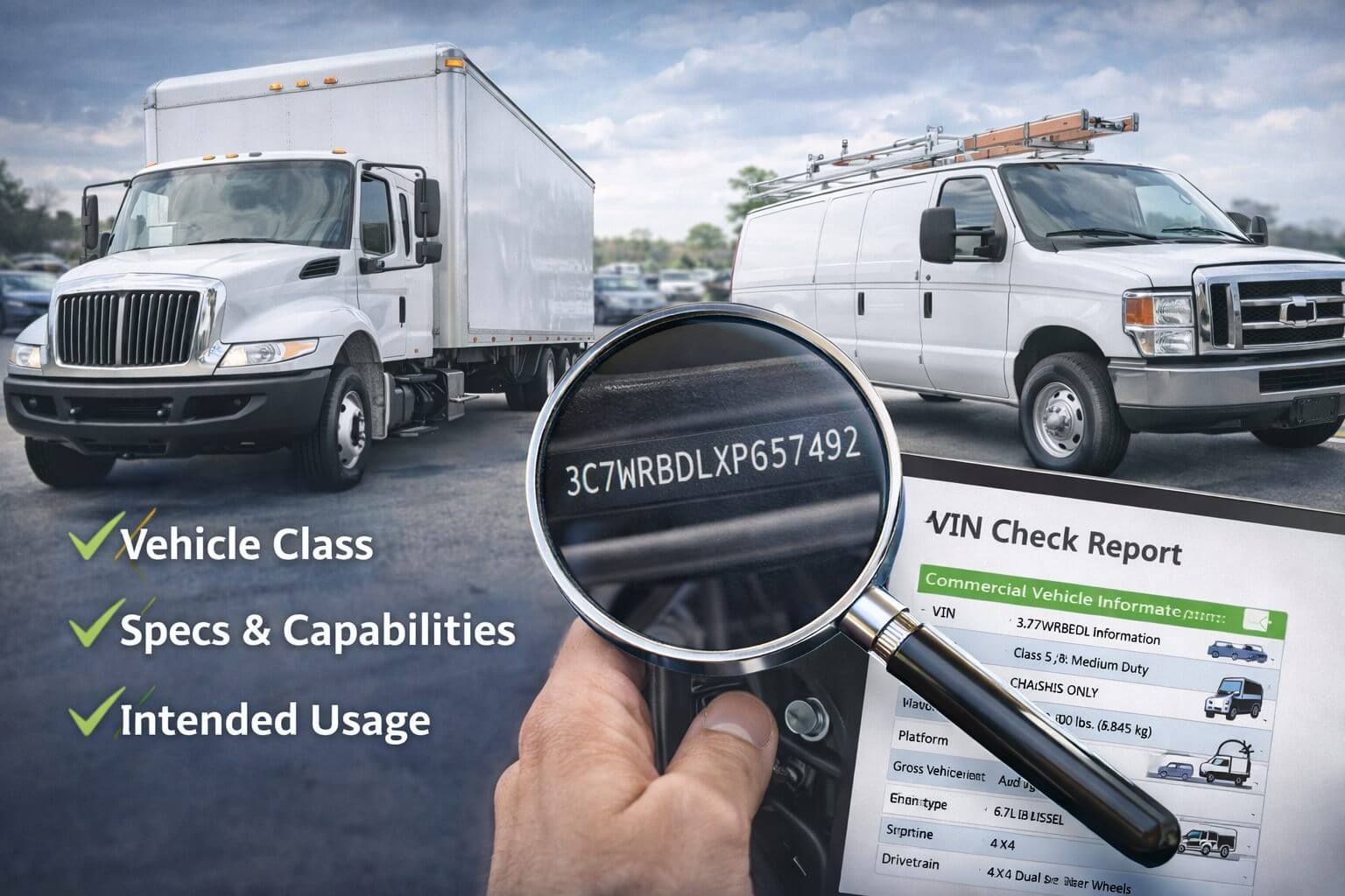 What a Commercial Vehicle VIN Reveals About Usage, Specs, and Class
